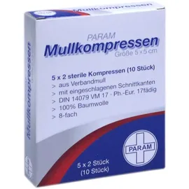 PARAM Mullkompressen 5 x 5 cm steril 10 St.