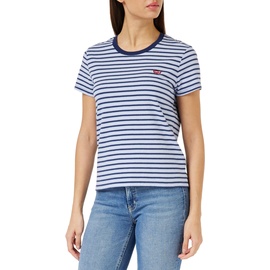 Levis Levi's Perfect T-Shirt tea stripe brunnera blue, XS