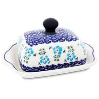 BUNZLAUER KERAMIK Butterdose Butterglocke Butterbehälter rechteckig für 250g (1