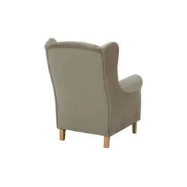 Max Winzer Ohrensessel Lorris Flachgewebe 77 x 103 x 86 cm Braun