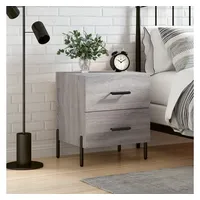 VidaXL Nachttisch Grau Sonoma 40x35x47,5 cm Holzwerkstoff