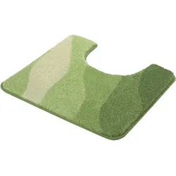 Badematte KLEINE WOLKE "Malena", grün (minze), H:20mm, Polyacryl, Badematten, Badteppich, modernes Wellen Design, Farbverlauf, waschbar