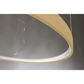 Sollux Lighting Pendelleuchte Wohnzimmerlampe Hängelampe Deckenleuchte Gold LED 30W 4000K D 55 cm