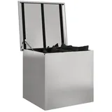vidaXL Aufbewahrungsbox 55 x 50,5 x 50 cm Silber