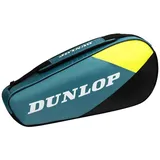 Dunlop SX Club (Schlägertasche, 1 Hauptfach) 2025 blaugrün/gelb 3er