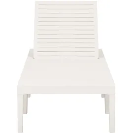 vidaXL Sonnenliege 195 x 65 x 32 cm Weiß