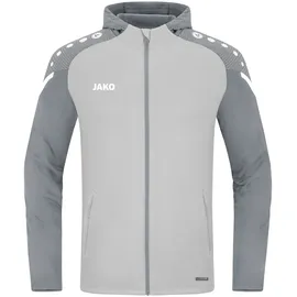 Jako Trainingsanzug Polyester Performance mit Kapuze soft grey/steingrau 140