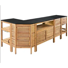 Dehner Schrank Southampton 50 x 50 x 90 cm Holz Schwarz/Hellbraun