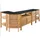 Dehner Schrank Southampton 50 x 50 x 90 cm Holz Schwarz/Hellbraun