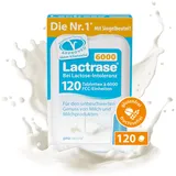 pro natura Lactrase 6000 – 120 Lactase Tabletten bei Lactose-Intoleranz, für den unbeschwerten Genuss von Milch und Milchprodukten