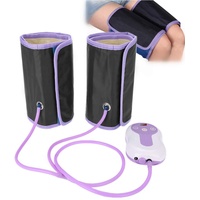 Beine Massagegerät, Fußmassagegerät Luftkompressoren Elektro Umlauf Beinwickel mit 9 Modi für Fuß Bundarm Fuß Körpermassage (EU-Stecker)