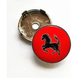 wxhzq 4 stück Nabendeckel für Ferrari 60 mm, Ersetzbar Nabenkappen mit Logo Radnabenabdeckung Wasserdicht Staubdicht Radnabendeckel,B