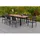 Merxx Paxos Set 9-tlg. Ausziehtisch 180 x 100 cm grau