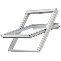 VELUX INTEGRA Solar Dachfenster GGU 008430 Schwingfenster Kunststoff ENERGIE Fenster, 78x140 cm (MK08)