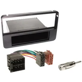 EHO JVC KD-X182DB 1-DIN Media Autoradio AUX-In USB DAB+ mit Einbauset für Alfa Romeo 159 2005-2012