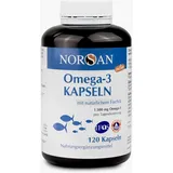 NORSAN Premium Total Omega 3 Kapseln hochdosiert 120 Stück / 1.500mg Omega 3 pro Portion/Omega 3 Kapseln mit 707mg EPA & 368mg DHA/Fischöl Kapseln aus nachhaltigem Wildfang