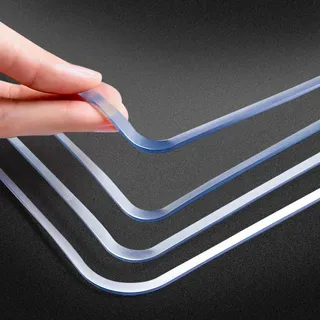 Tischfolie Transparent Tischdecke PVC Plastik-Tischdecken Folie 1mm 2mm 3mm 5mm Transparenter Tischschutz Abwaschbar Hochtemperaturbeständige Abwischbare Tisch Schutzmatte Tischschutzfolie (Color : D