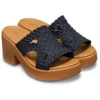 Crocs Herren Brooklyn Woven Slide Heel Sandalen, Black, 41/42 EU - 41/42 EU