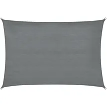 Tectake tectake® Sonnensegel HDPE mit 185 g/m2 und 87 % UV-Schutz, für Balkon, Garten und Terrasse, umfangreiches Montagematerial