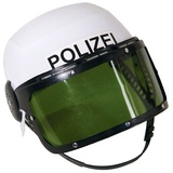 Metamorph Polizei-Kostüm Polizeihelm für Kinder, Da hat der kleine Polizist das Verbrechen stets im Visier! schwarz