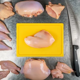 muvell Schneidebrett Gelb, Kunststoff, 30x45 cm, Küchenzubehör, Schneidebretter