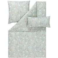 Estella Bettwäsche "Celeste", grün, Textil, Floral 155x220 cm, pflegeleicht,