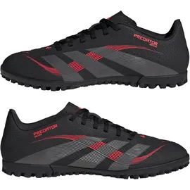 adidas Predator Club TF Multinocken-Fußballschuhe ID3783 - core black/grey four/lucid red 46