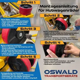 Oswald Transportgeräte Gabelhubwagen 4 St.