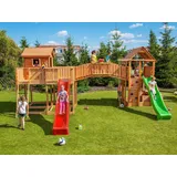 TheGoodGarden Spielturm Maxi Set Joyful Castle Grün/Rot