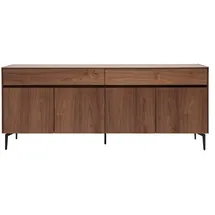miliboo Sideboard 180 cm Schwarz
