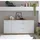 MID.YOU Sideboard 180 x 86 x 38 cm Weiß / Eiche Artisan