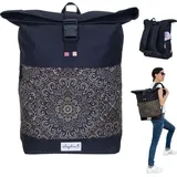 Elephant Gin Rucksack Damen Freizeitrucksack 13038 Schwarz