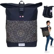 Elephant Gin Rucksack Damen Freizeitrucksack 13038 Schwarz