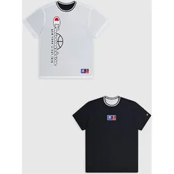 CHAMPION Herren Shirt Reversible Crewneck T Shirt, BDB/NBK/NBK/BDB, S