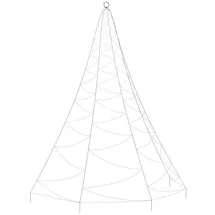 vidaXL Lichterschlauch Weihnachtsbaum an der Wand 260 LED Warmweiß 3 m