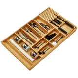 SO-Tech Orga-Box-1 Besteckeinsatz 10 Fächer 81,9 x 47,3 cm braun