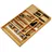 SOTech Orga-Box-1 Besteckeinsatz 10 Fächer 81,9 x 47,3 cm braun