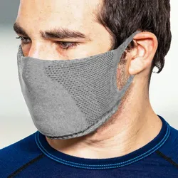 TRERE Social Mask Sportmaske Mund-Nasen-Bedeckung grey L