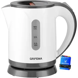 GRIFEMA Wasserkocher 0,8 l Weiß