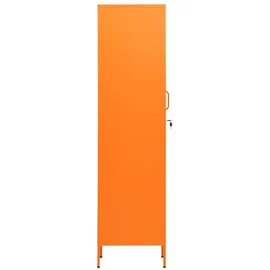 vidaXL Schließfachschrank Stahl 35x46x180 cm Orange