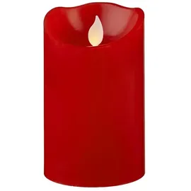 Star Trading Twinkle Stumpenkerze 12,5 cm rot