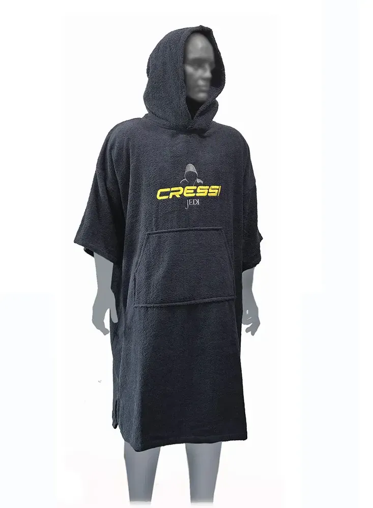 Cressi Spa Jedi Poncho - Black / Yellow - L-XL