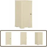 Kunststoffschrank 40x43x85,5 cm Holzdesign Angora-Weiß - Aufbewahrungsbox - Garderobe - Schuhregal - Wohnzimmermöbel - Schlafzimmermöbel