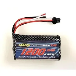 CARSON 500608237 7,4V/1200mAh LiION Akku : 404219/20 JST