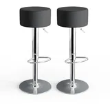 Vicco Barhocker 2er Set 33 x 92 cm Schwarz