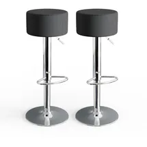 Vicco Barhocker 2er Set 33 x 92 cm Schwarz