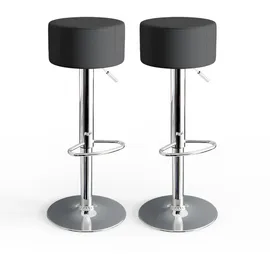 Vicco Barhocker 2er Set 33 x 92 cm Schwarz