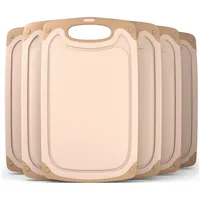 Blumtal Frühstücksbrett Blumtal Frühstücksbrettchen Kunststoff 25x15 im Set spülmaschinenfest, (6-St) beige