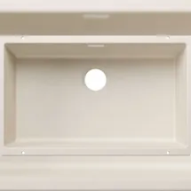 Blanco Subline 700-U links Einbauspüle Silgranit softweiß Handbetätigung 800 x 500 mm