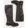 felmini wide fit Stiefel Stiefel Leder | Braun - 40